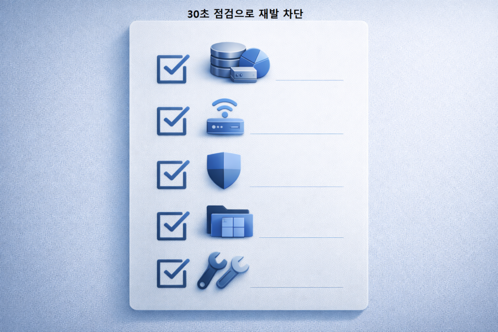 30초 점검으로 재발 차단 1
