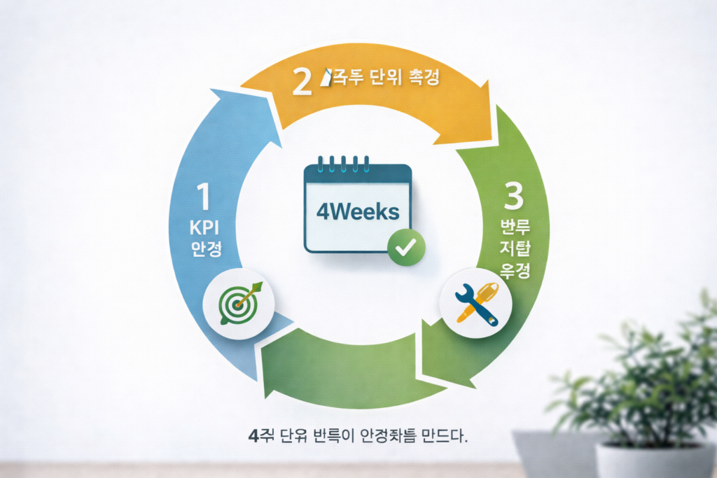 4주 단위 반복이 안정화를 만든다 1