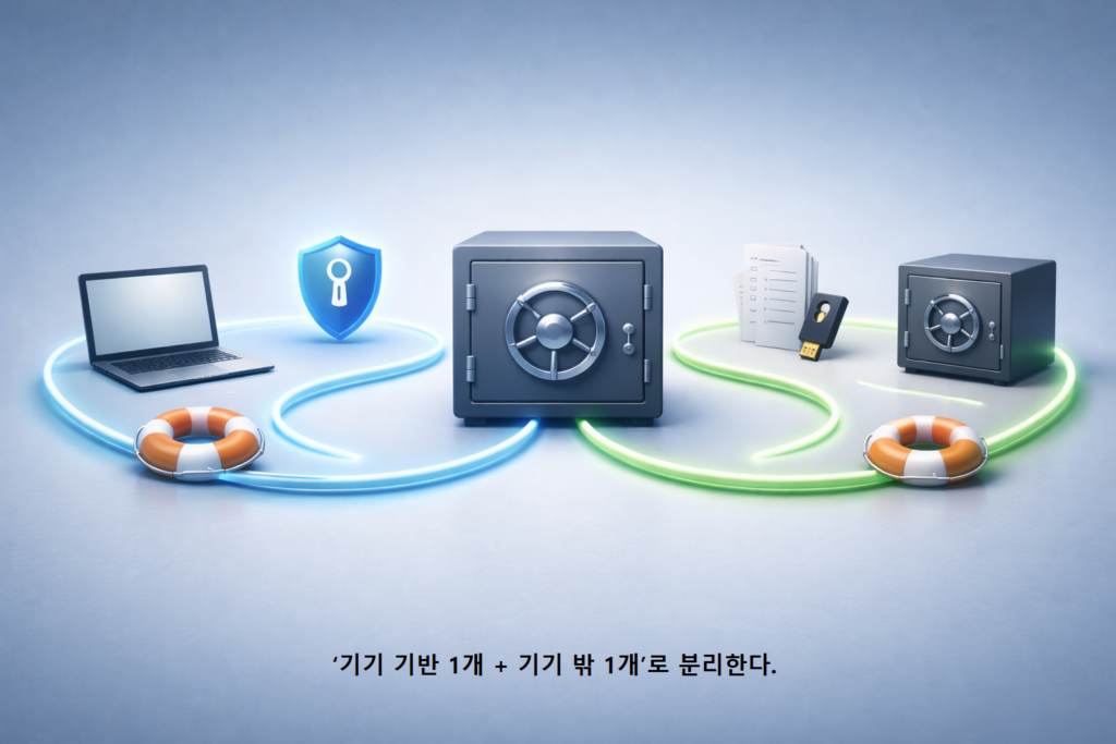 ‘기기 기반 1개 기기 밖 1개로 분리한다 1