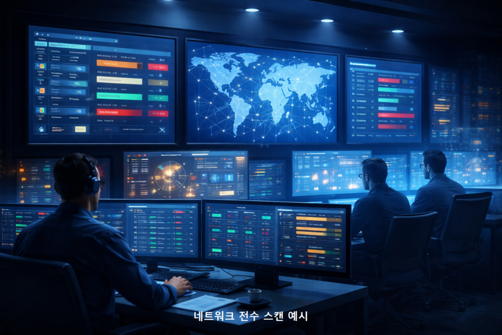 네트워크 전수 스캔 예시 1