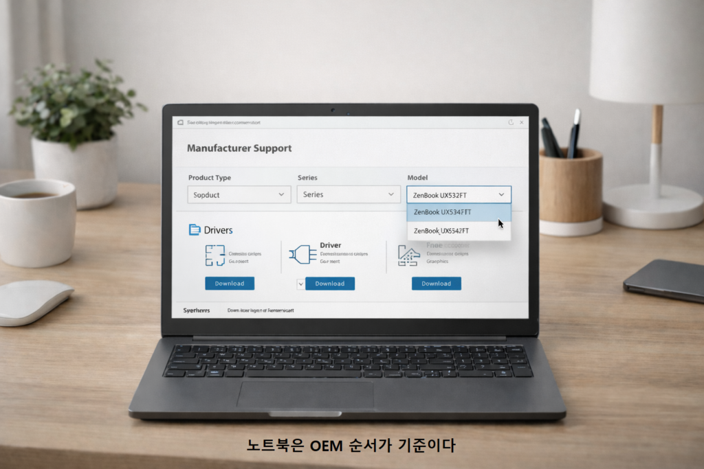 노트북은 OEM 순서가 기준이다 1