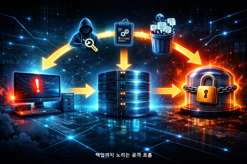 백업까지 노리는 공격 흐름 1