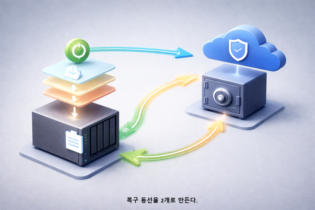 복구 동선을 2개로 만든다 1