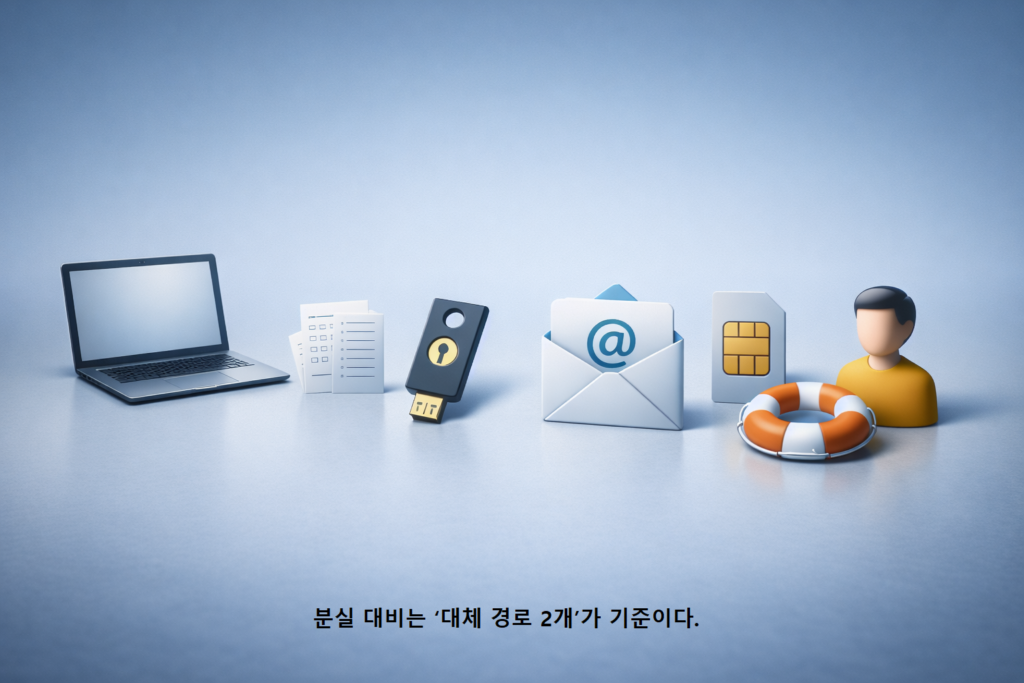 분실 대비는 ‘대체 경로 2개가 기준이다 1