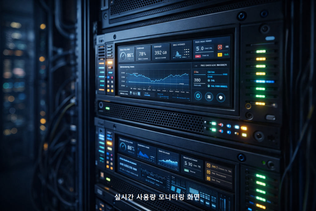 실시간 사용량 모니터링 화면 1