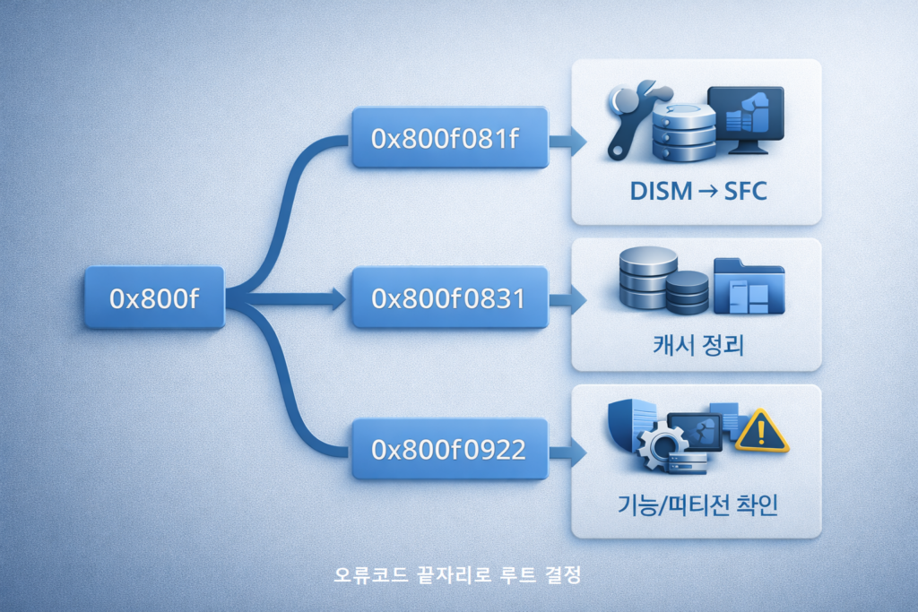 오류코드 끝자리로 루트 결정 1