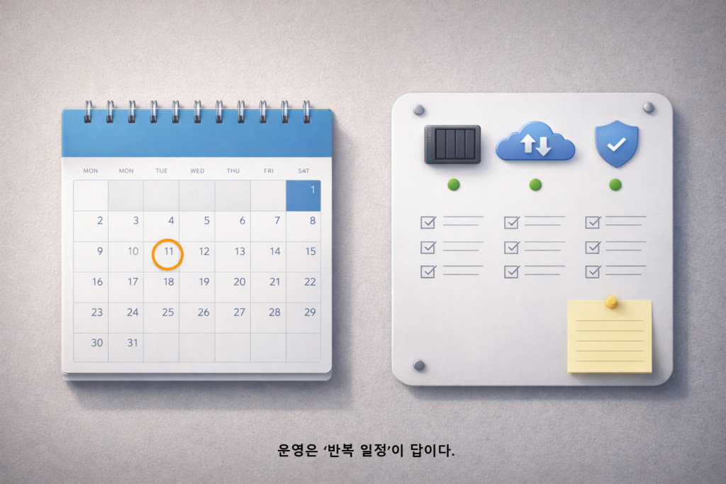 운영은 ‘반복 일정이 답이다 1