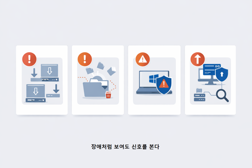 장애처럼 보여도 신호를 본다