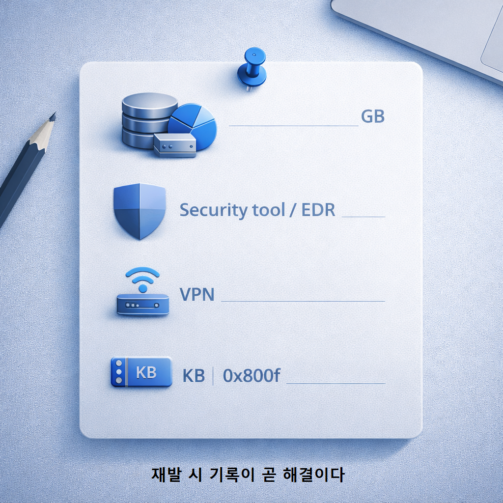 재발 시 기록이 곧 해결이다 1