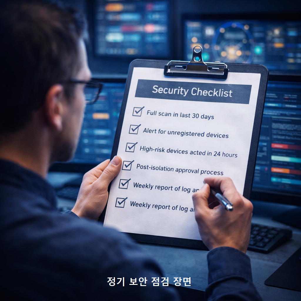 정기 보안 점검 장면 1
