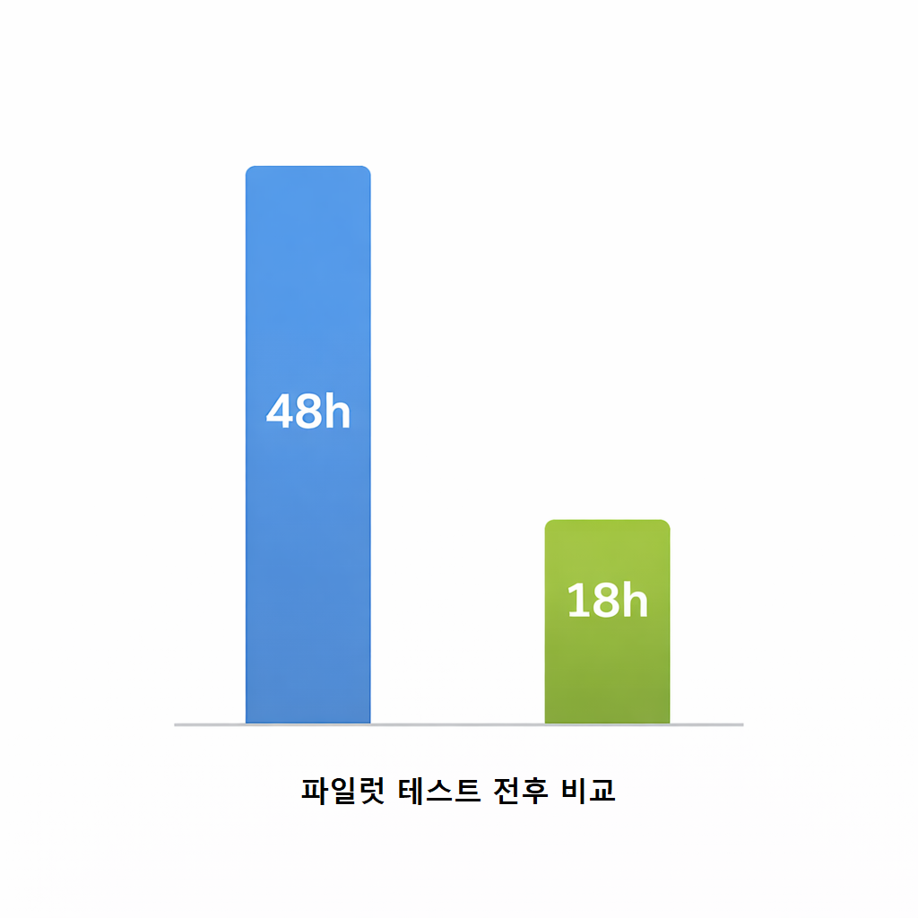 파일럿 테스트 전후 비교