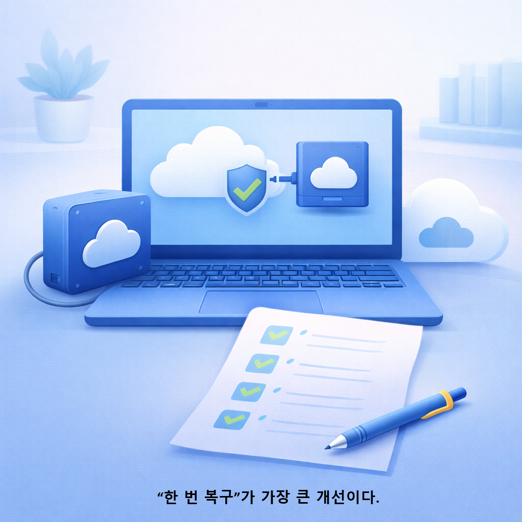 한 번 복구가 가장 큰 개선이다