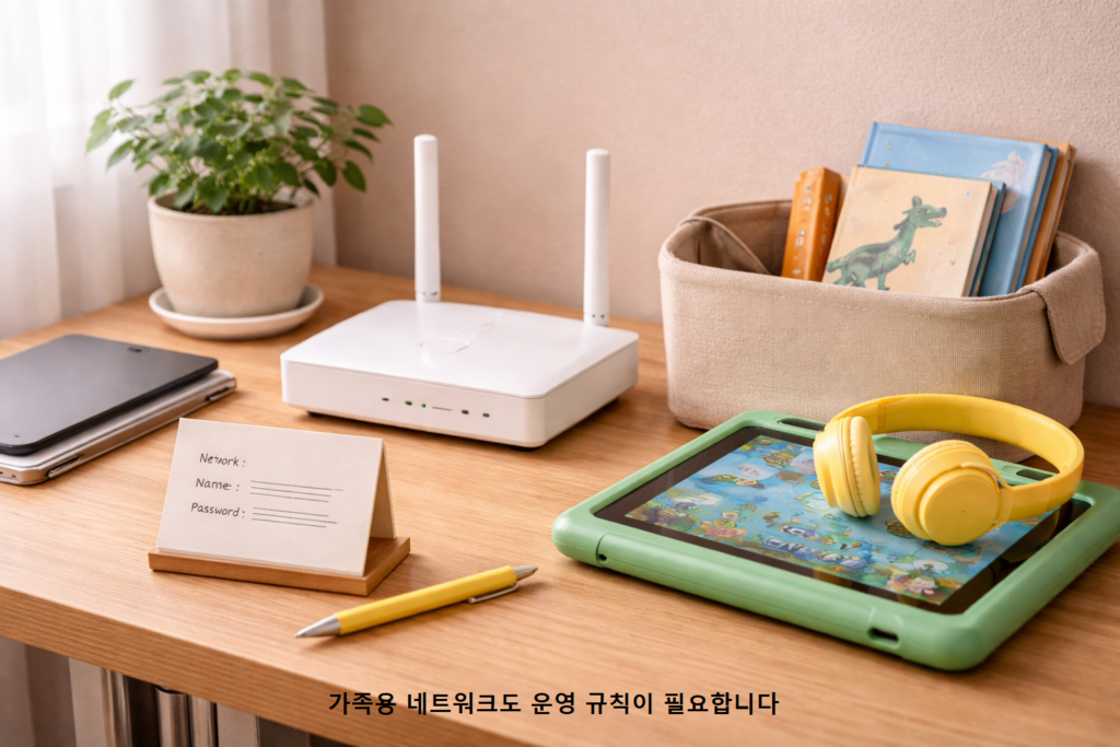 가족용 네트워크도 운영 규칙이 필요합니다