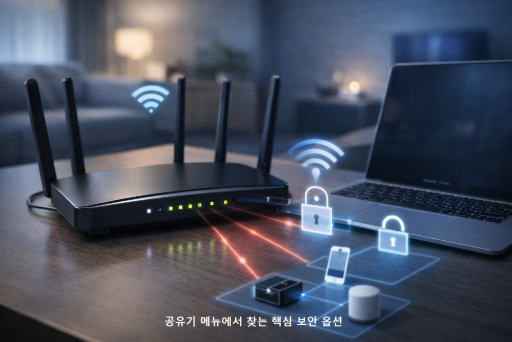 공유기 메뉴에서 찾는 핵심 보안 옵션