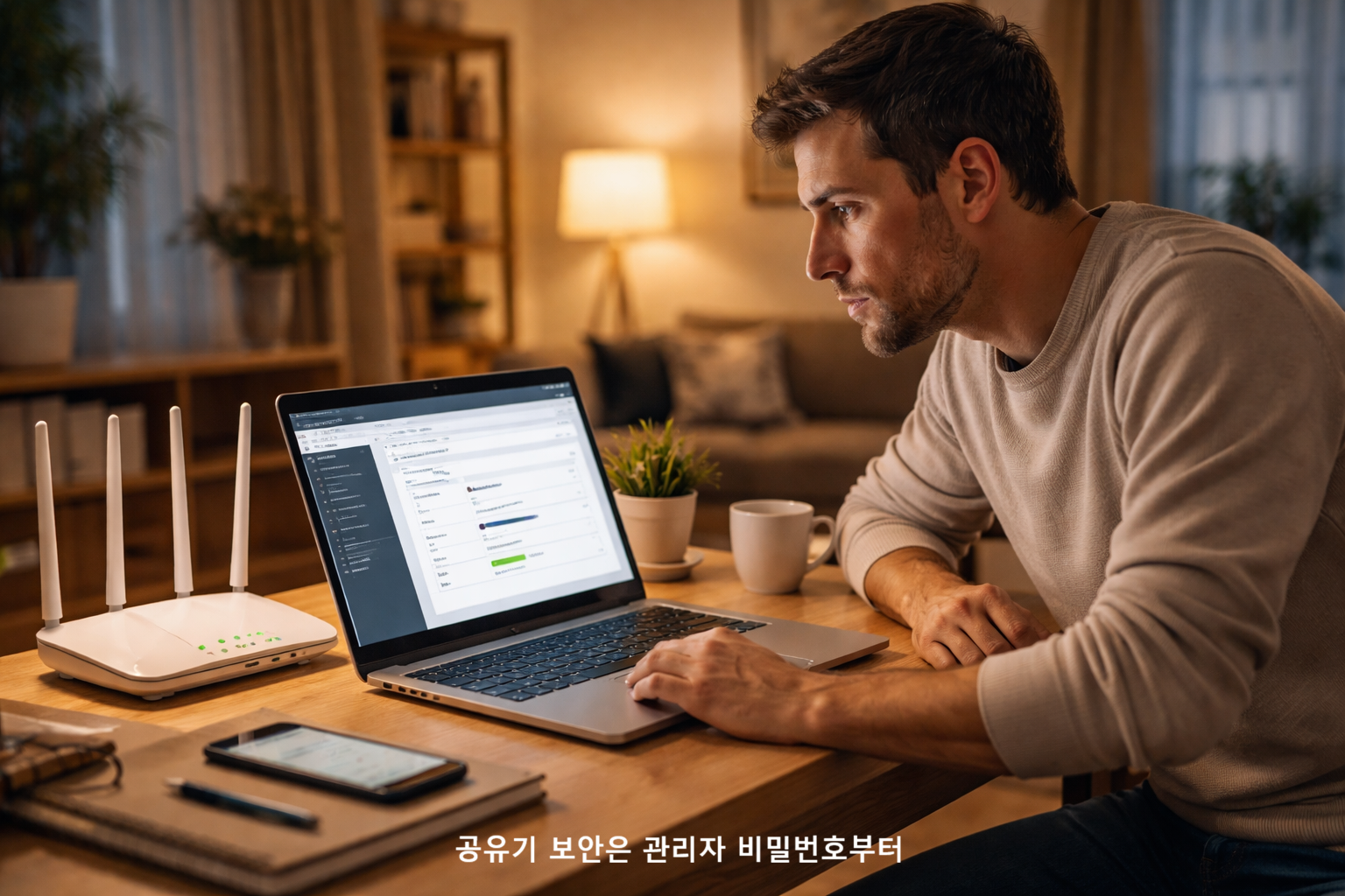 공유기 보안은 관리자 비밀번호부터
