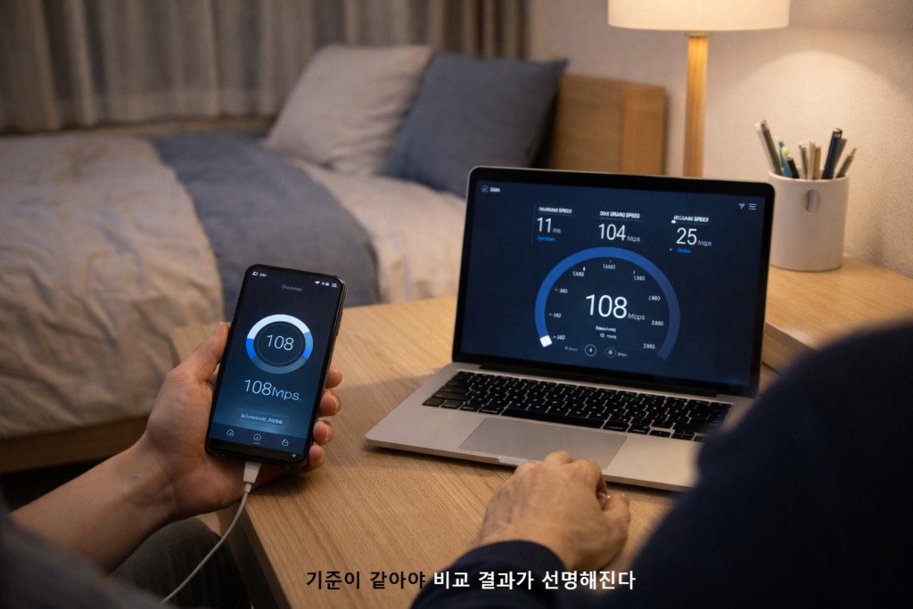 기준이 같아야 비교 결과가 선명해진다