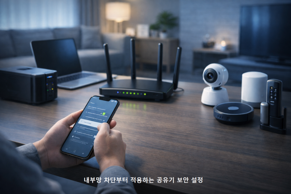 내부망 차단부터 적용하는 공유기 보안 설정