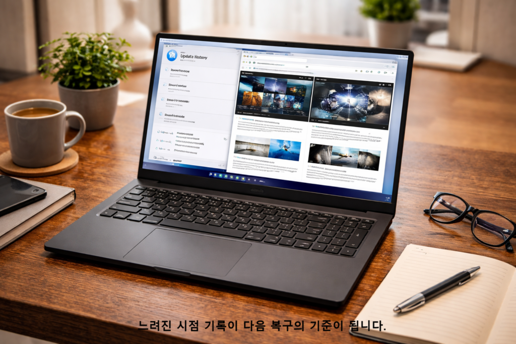 느려진 시점 기록이 다음 복구의 기준이 됩니다