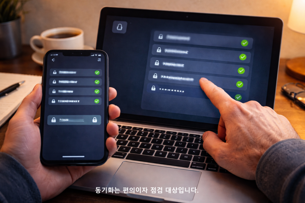 동기화는 편의이자 점검 대상입니다