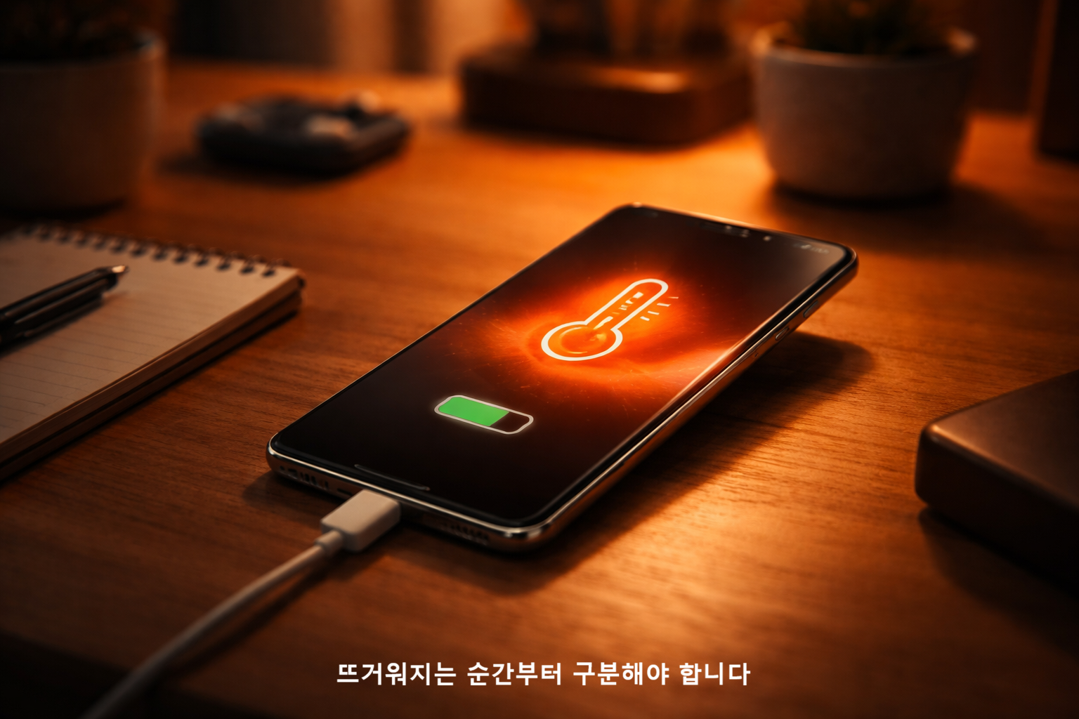 뜨거워지는 순간부터 구분해야 합니다