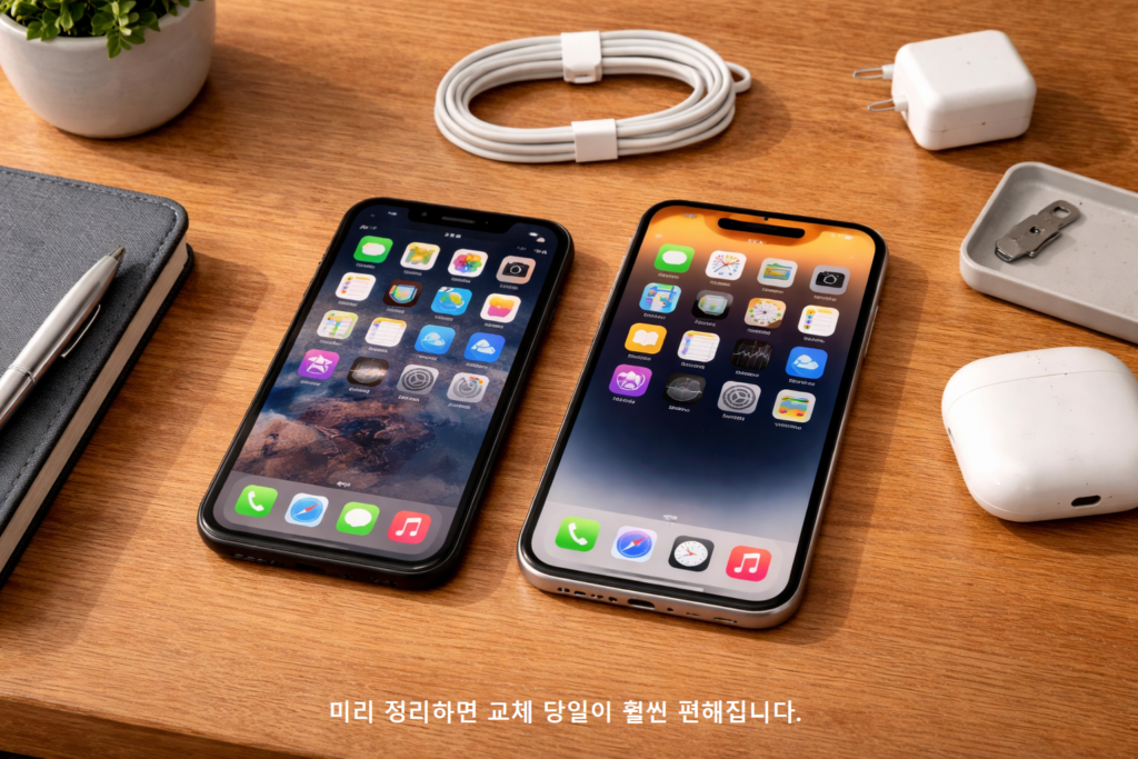미리 정리하면 교체 당일이 훨씬 편해집니다