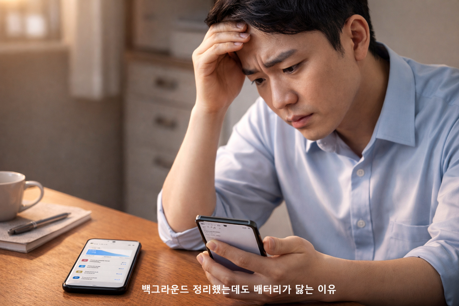 백그라운드 정리했는데도 배터리가 닳는 이유
