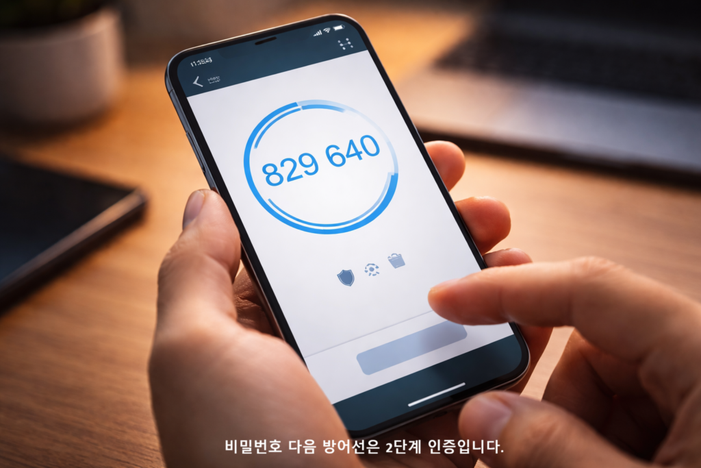 비밀번호 다음 방어선은 2단계 인증입니다