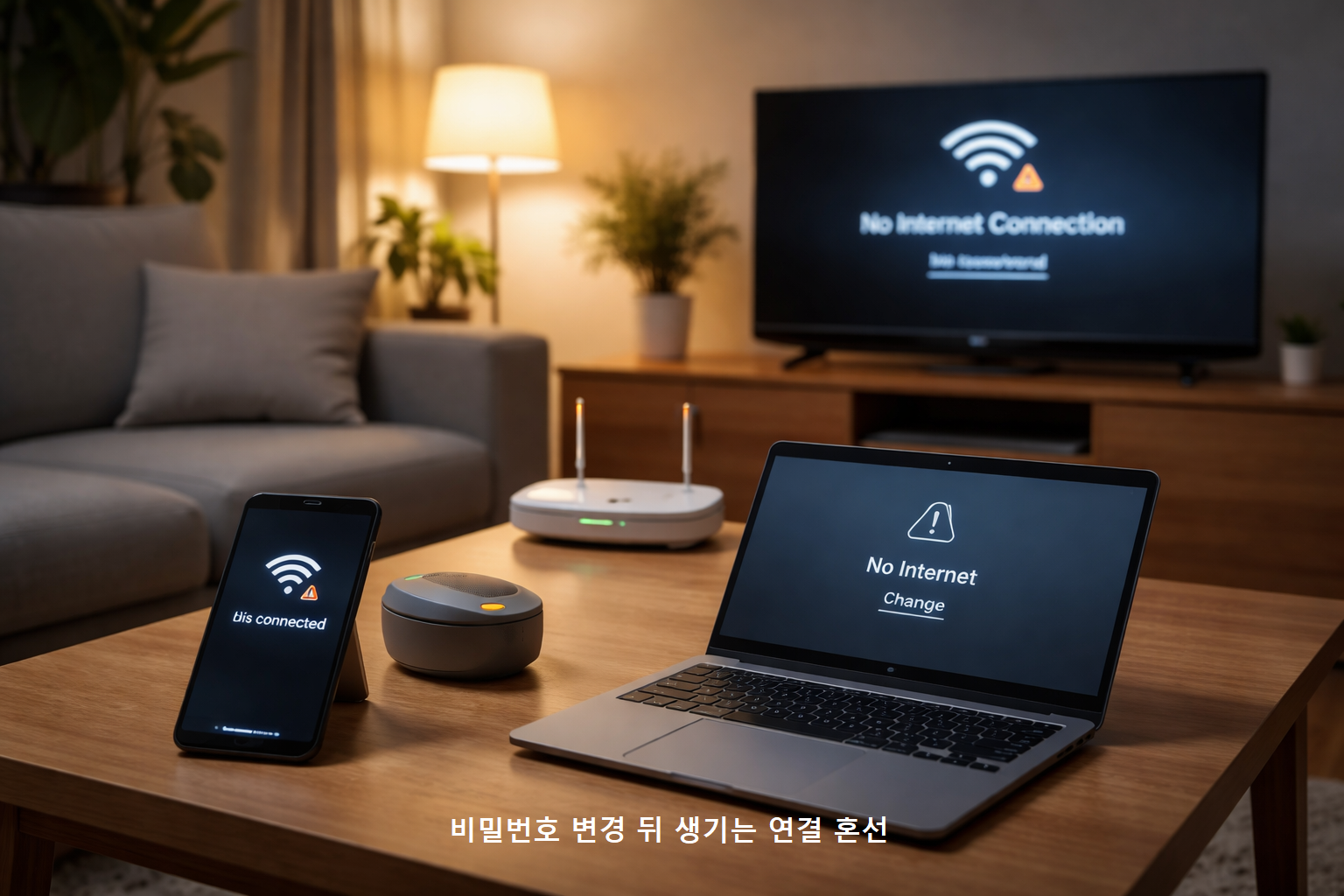 비밀번호 변경 뒤 생기는 연결 혼선