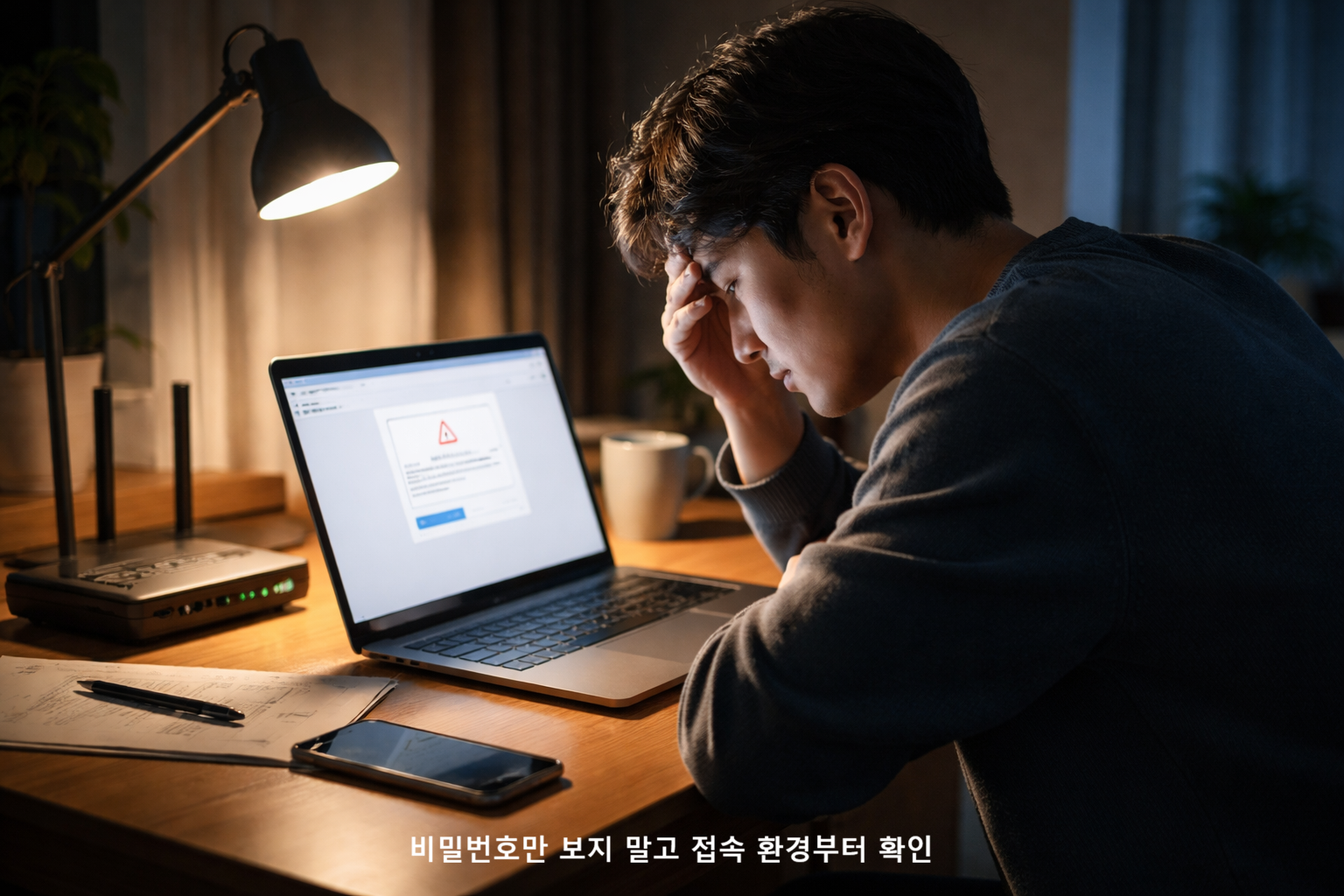 비밀번호만 보지 말고 접속 환경부터 확인