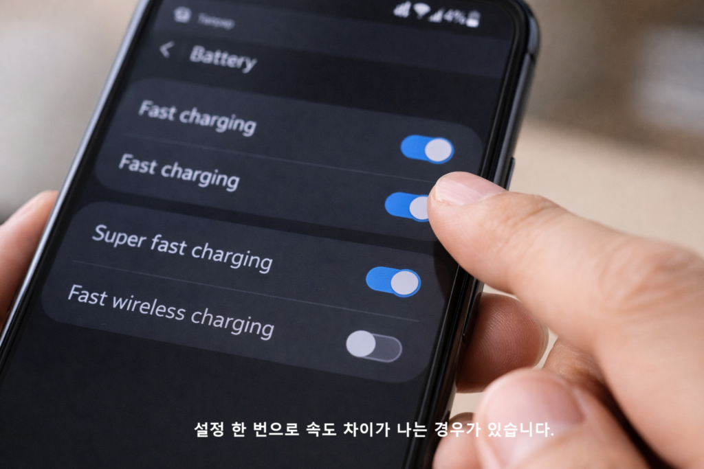 설정 한 번으로 속도 차이가 나는 경우가 있습니다
