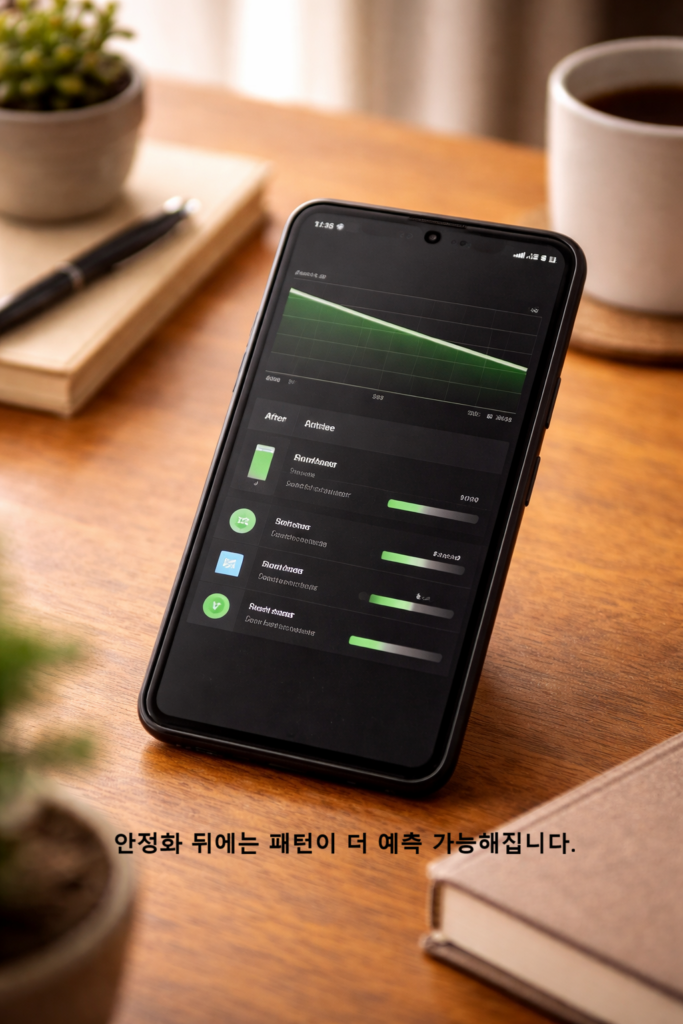 안정화 뒤에는 패턴이 더 예측 가능해집니다