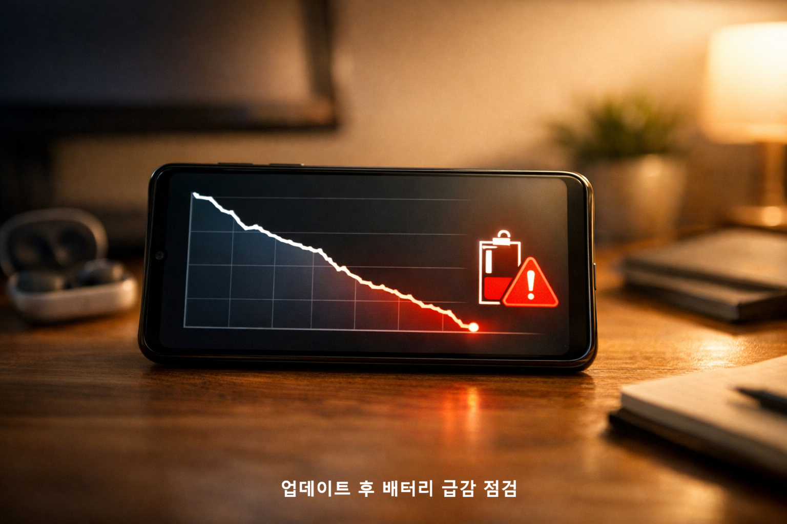업데이트 후 배터리 급감 점검