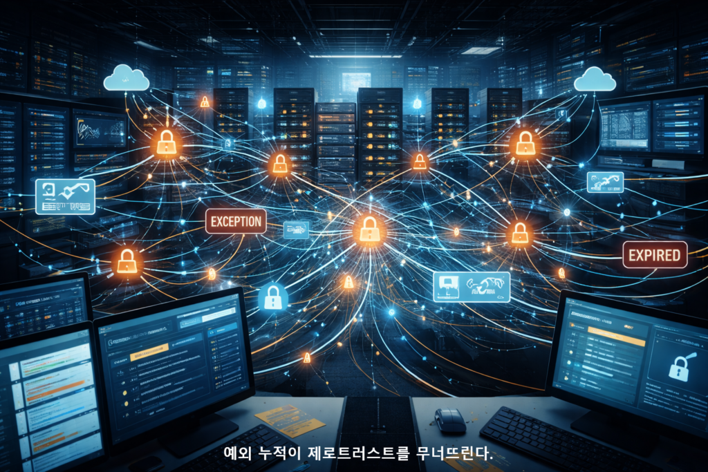 예외 누적이 제로트러스트를 무너뜨린다 1
