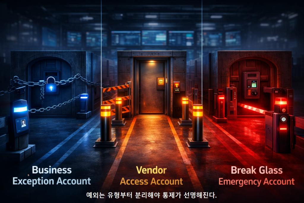 예외는 유형부터 분리해야 통제가 선명해진다