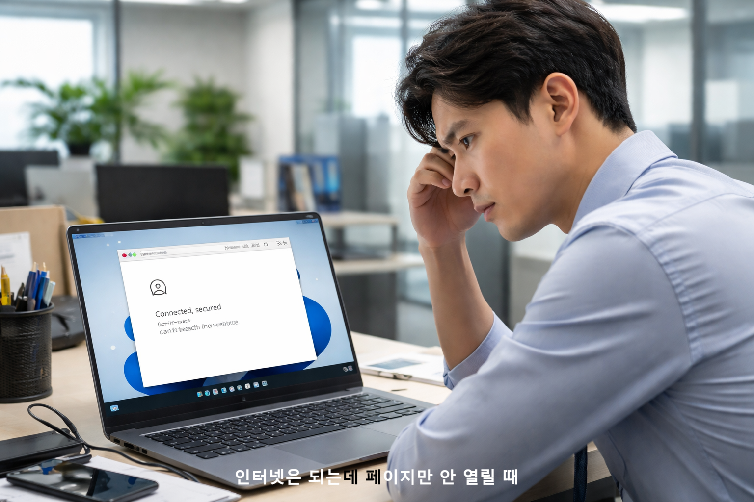인터넷은 되는데 페이지만 안 열릴 때