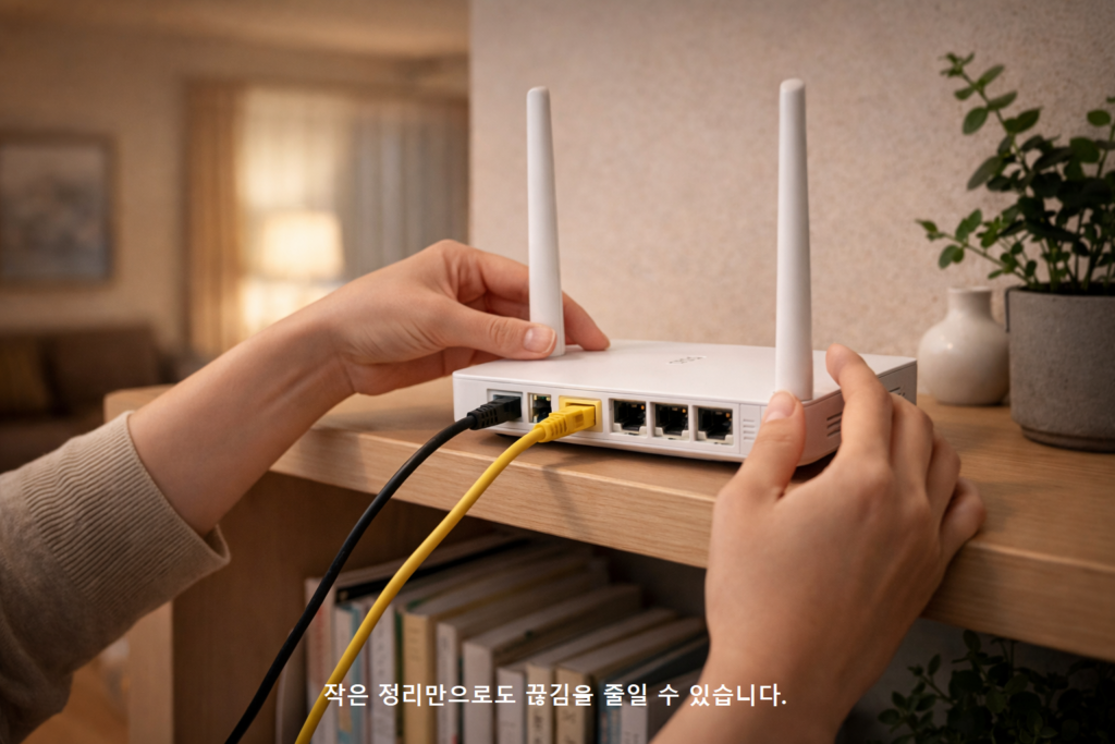 작은 정리만으로도 끊김을 줄일 수 있습니다
