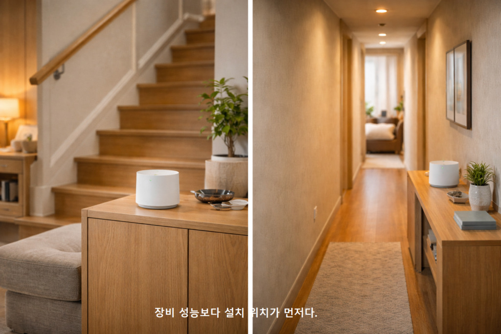장비 성능보다 설치 위치가 먼저다
