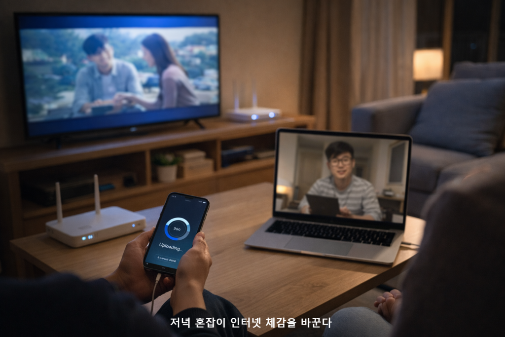 저녁 혼잡이 인터넷 체감을 바꾼다