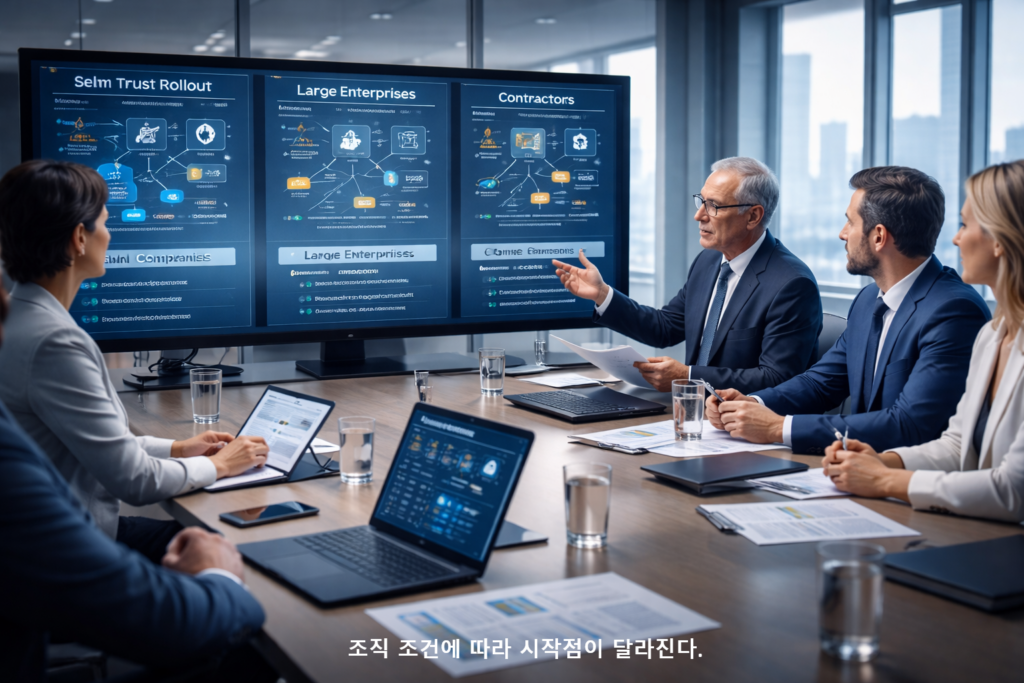 조직 조건에 따라 시작점이 달라진다 1