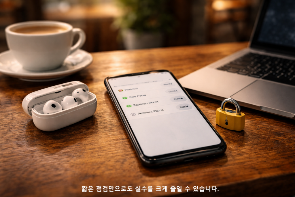 짧은 점검만으로도 실수를 크게 줄일 수 있습니다