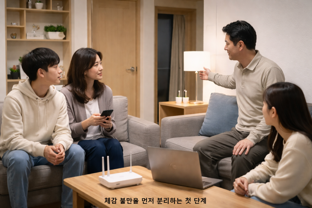 체감 불만을 먼저 분리하는 첫 단계