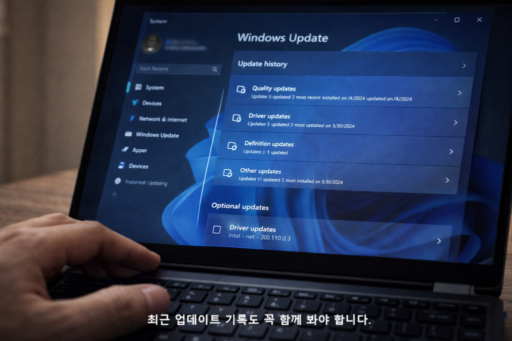 최근 업데이트 기록도 꼭 함께 봐야 합니다