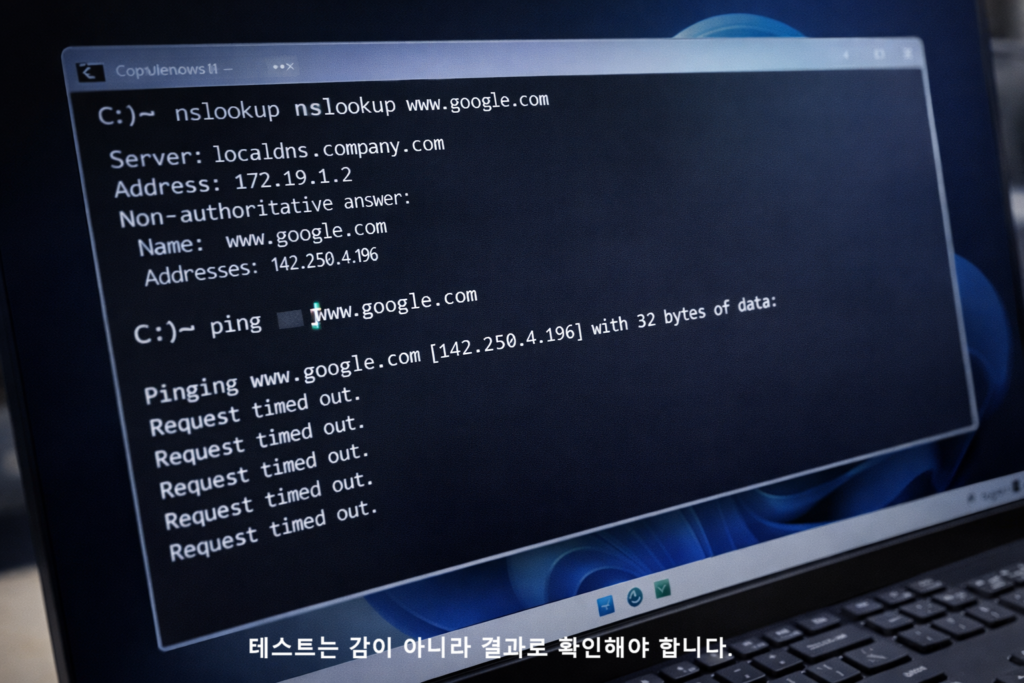 테스트는 감이 아니라 결과로 확인해야 합니다
