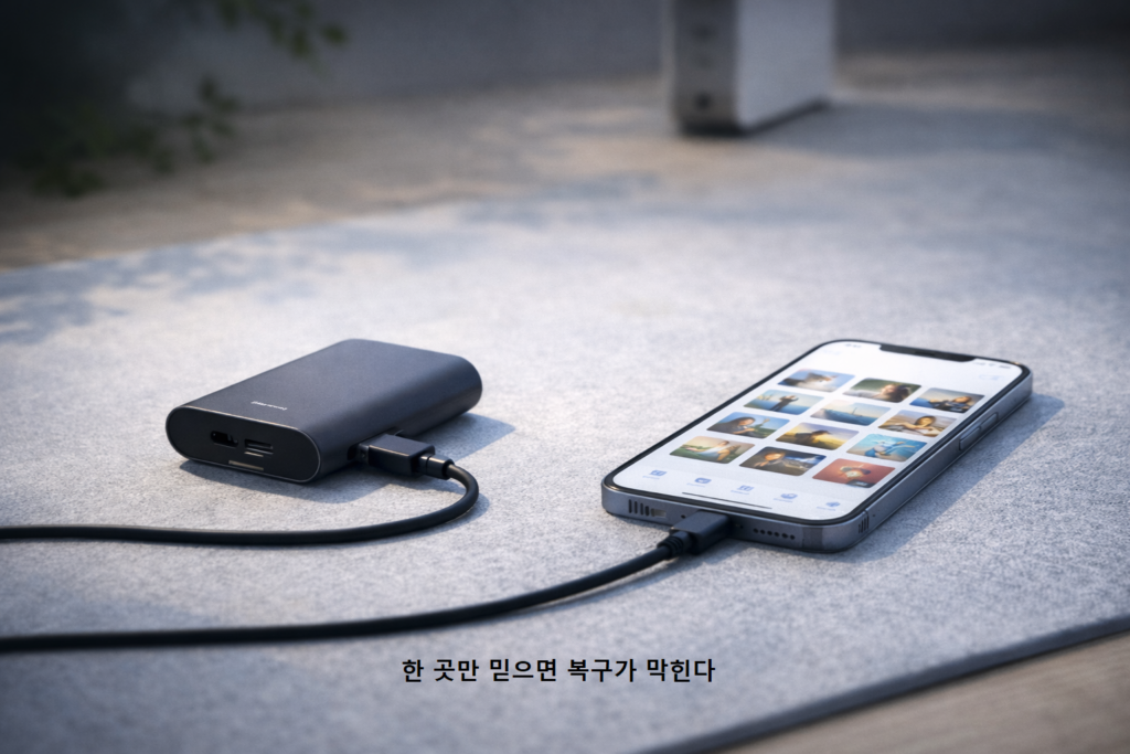 한 곳만 믿으면 복구가 막힌다 1