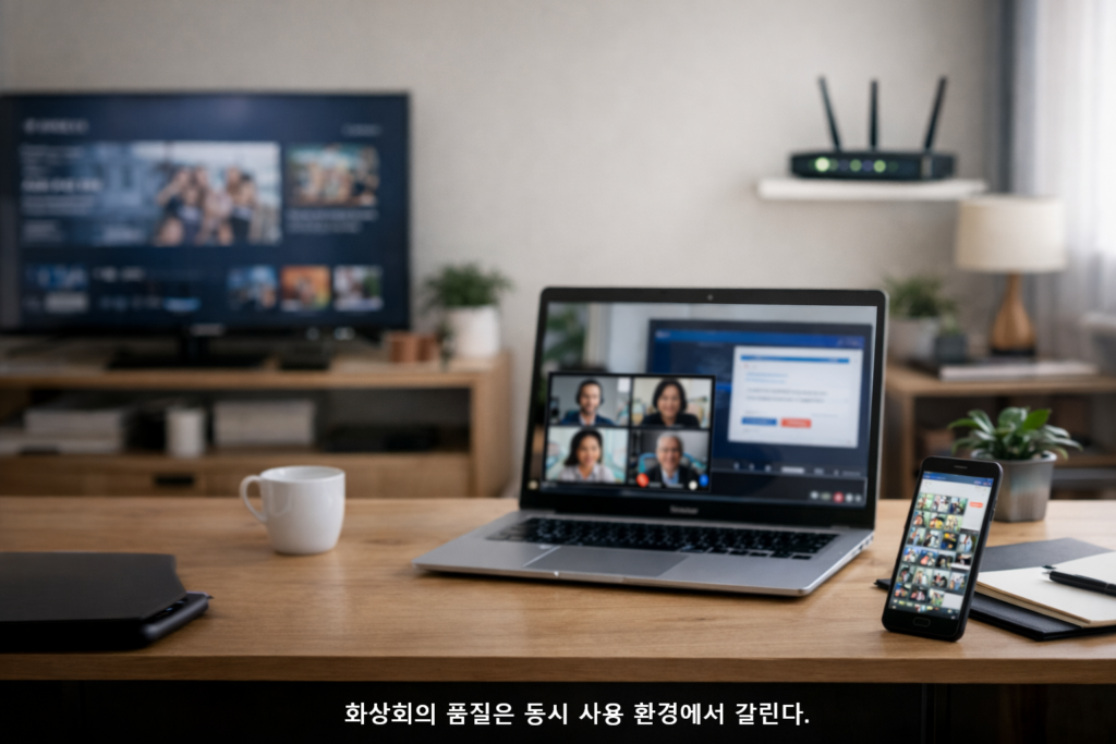 화상회의 품질은 동시 사용 환경에서 갈린다